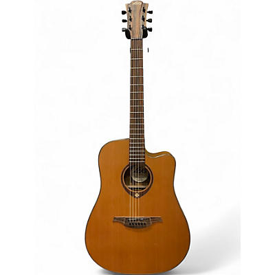 Used Lag Guitars T300DCE Natural Acoustic Electric Guitar