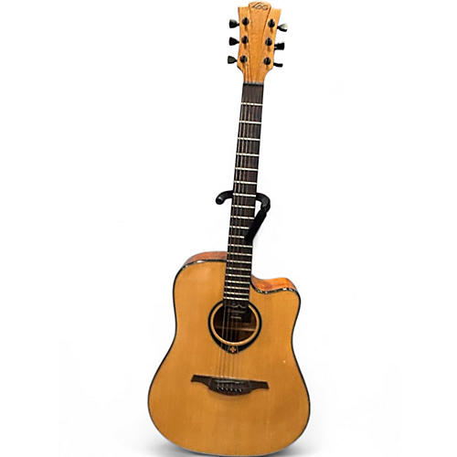 Used Lag Guitars T66DCE Natural Acoustic Guitar Natural