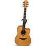 Used Lag Guitars T66DCE Natural Acoustic Guitar Natural