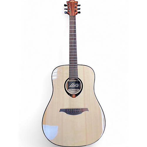 Used Lag Guitars T80D Natural Acoustic Guitar Natural