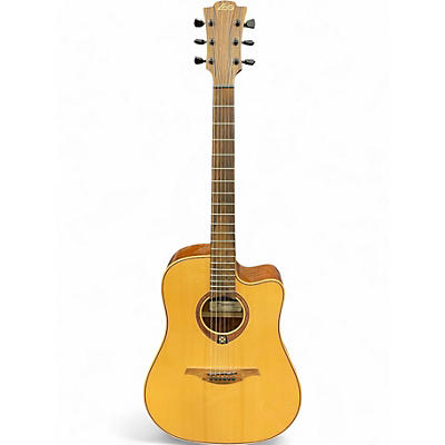 Used Lag Guitars T88DCE Natural Acoustic Electric Guitar