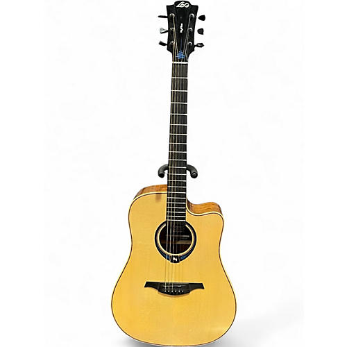 Used Lag Guitars THV20DCE Natural Acoustic Electric Guitar Natural