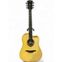 Used Lag Guitars THV20DCE Natural Acoustic Electric Guitar Natural
