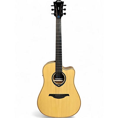 Used Lag Guitars THV20DCE Natural Acoustic Electric Guitar