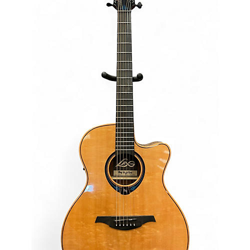 Used Lag Guitars THV30ACE Natural Acoustic Electric Guitar Natural