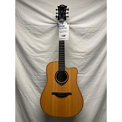 Used Lag Guitars THV30DCE Natural Acoustic Electric Guitar