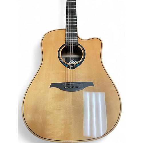 Used Lag Guitars THV30DCE Natural Acoustic Electric Guitar Natural