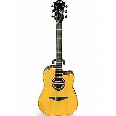 Used Lag Guitars THV30DCE Natural Acoustic Guitar