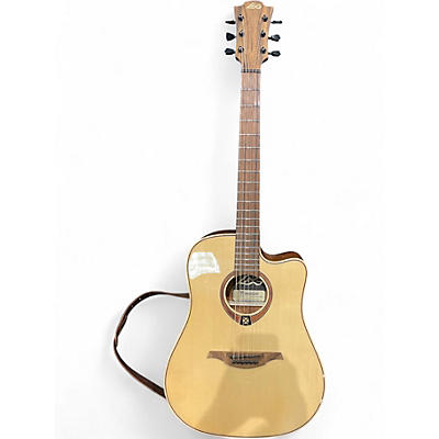 Used Lag Guitars TRAMONTANE T88DCE Natural Acoustic Electric Guitar