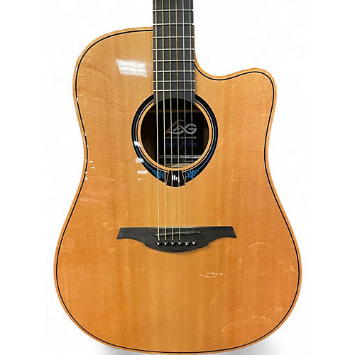 Used Lag Guitars TRAMONTANE THV30DCE Natural Acoustic Electric Guitar Natural