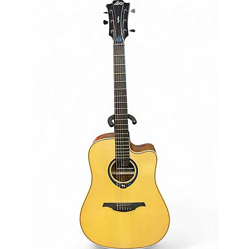 Used Lag Guitars Tramontane HyVibe THV20DCE Natural Acoustic Electric Guitar Natural