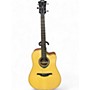 Used Lag Guitars Tramontane HyVibe THV20DCE Natural Acoustic Electric Guitar Natural