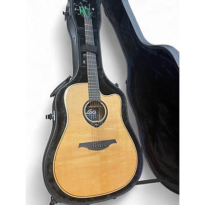 Used Lag Guitars Tramontane Hyvibe thv30dc Natural Acoustic Electric Guitar