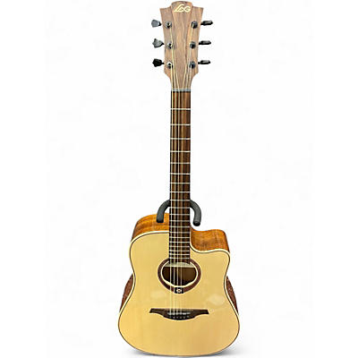Used Lag Guitars Tramontane T88DCE Natural Acoustic Electric Guitar