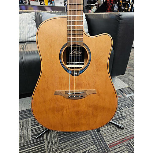 Lag Guitars Used Lag Guitars Tramontane THV10DCE Natural Acoustic Electric Guitar Natural