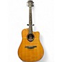 Used Lag Guitars Tramontane THV30DCE Natural Acoustic Electric Guitar Natural