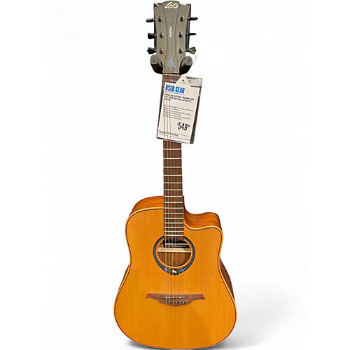 Used Lag Guitars Tramontane thv10dce Natural Acoustic Guitar Natural