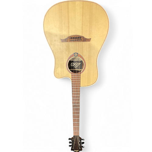Used Lag Guitars t170dce natural Acoustic Guitar natural