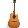 Used Lag Guitars thv10dce Natural Acoustic Electric Guitar Natural