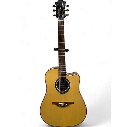 Used Lag Guitars tramontane thv20d Natural Acoustic Electric Guitar Natural