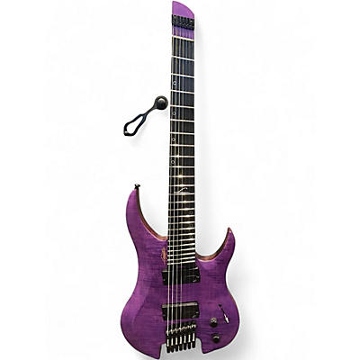 Used Lagator G7FSS 7 STRING  Purple Solid Body Electric Guitar