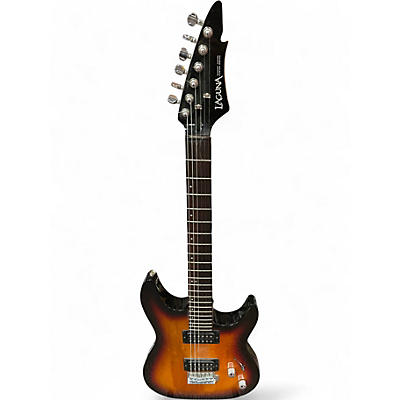 Used Laguna LE300 Blue Burst Solid Body Electric Guitar