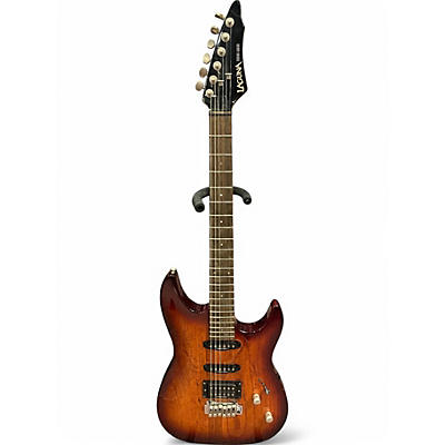 Used Laguna LE300A Swamp Ash VINTAGE BURST Solid Body Electric Guitar