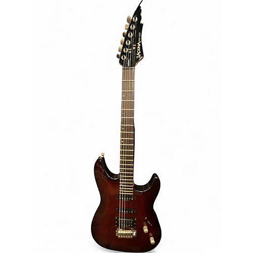Used Laguna LE422 Black Cherry Solid Body Electric Guitar Black Cherry