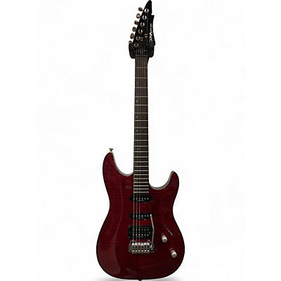 Used Laguna LE422 Trans Red Solid Body Electric Guitar