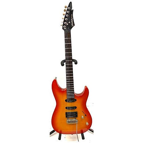 Laguna Used Laguna LE422HBT Cherry Sunburst Solid Body Electric Guitar Cherry Sunburst