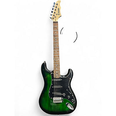Used Laguna S Style Green Solid Body Electric Guitar