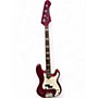 Used Lakland 44-64 Skyline Series Duck Dunn Custom Candy Apple Red Metallic Electric Bass Guitar Candy Apple Red Metallic