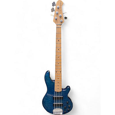 Used Lakland 55-01 Skyline Series 5 String blue Electric Bass Guitar