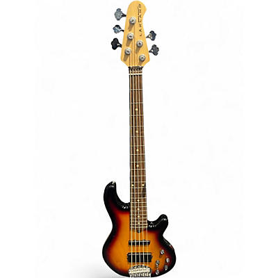 Used Lakland 55-02 Skyline Series 5 String 2 Color Sunburst Electric Bass Guitar