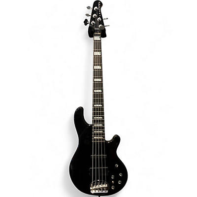 Used Lakland 55-02 Skyline Series 5 String Black Electric Bass Guitar