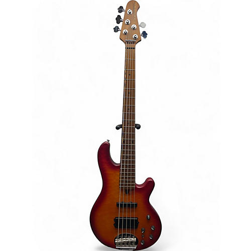 Lakland Used Lakland 55-02 Skyline Series 5 String Cherry Sunburst Electric Bass Guitar Cherry Sunburst