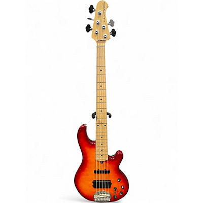 Used Lakland 55-02 Skyline Series 5 String Cherry Sunburst Electric Bass Guitar