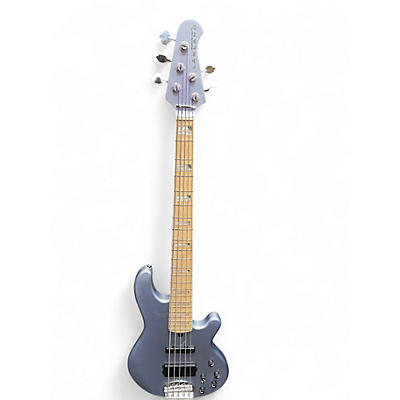 Used Lakland 55-02 Skyline Series 5 String Electron Blue Metallic Electric Bass Guitar