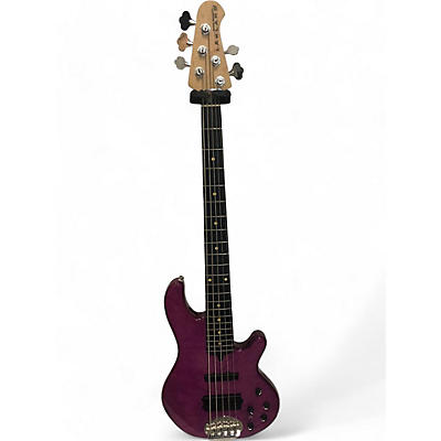 Lakland Used Lakland 55-02 Skyline Series 5 String trans purple Electric Bass Guitar