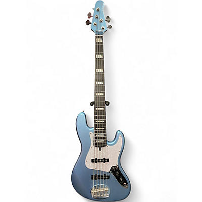 Used Lakland 55-60 Skyline Custom 5 String Lake Placid Blue Electric Bass Guitar