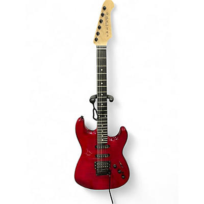 Used Lakland 65-s Skyline Candy Apple Red Solid Body Electric Guitar