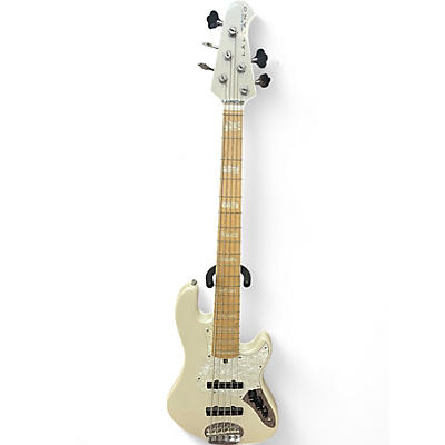 Used Lakland DJ5 Skyline Darryl Jones Signature 5 String Pearl White Electric Bass Guitar