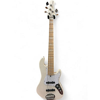 Used Lakland DJ5 Skyline Darryl Jones Signature 5 String Pearl White Electric Bass Guitar