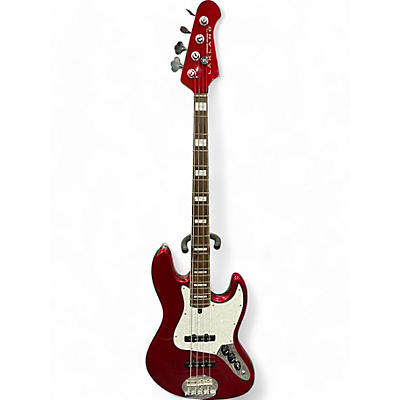 Used Lakland SKYLINE SERIES Candy Apple Red Electric Bass Guitar