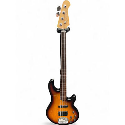 Used Lakland Skyline 44-02 Fretless Sunburst Electric Bass Guitar