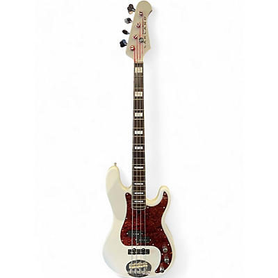 Used Lakland Skyline 44-64 Custom PJ White Electric Bass Guitar