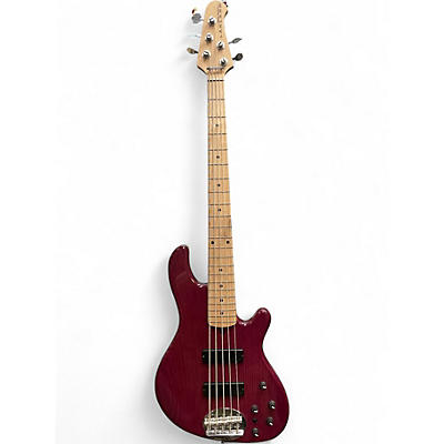 Used Lakland Skyline 55-OS Magenta Electric Bass Guitar