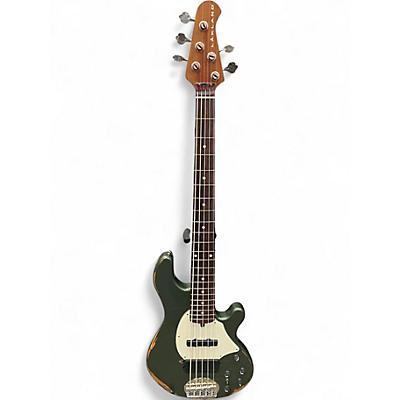 Used Lakland USA SERIES 55-14 ARMY GREEN Electric Bass Guitar