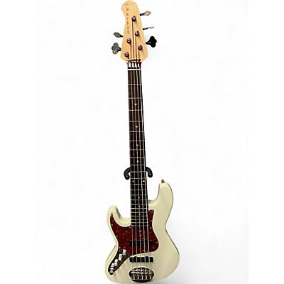 Used Lakland USA Series 55-94 Deluxe 5 String Alpine White Electric Bass Guitar