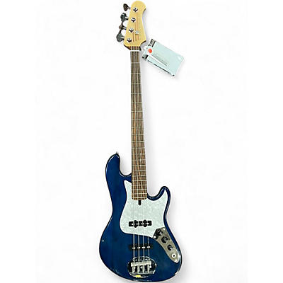Used Lakland USA Series Darryl Jones Signature Trans Blue Electric Bass Guitar